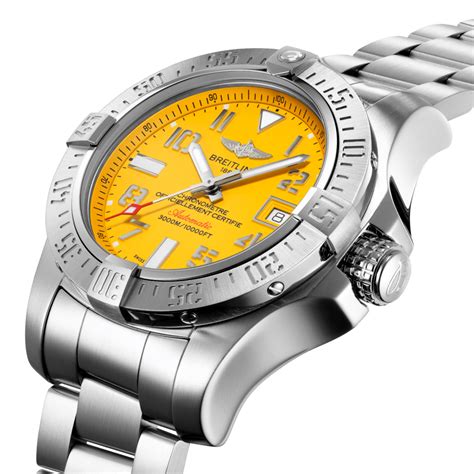 breitling yellow avenger seawolf|breitling avenger seawolf review.